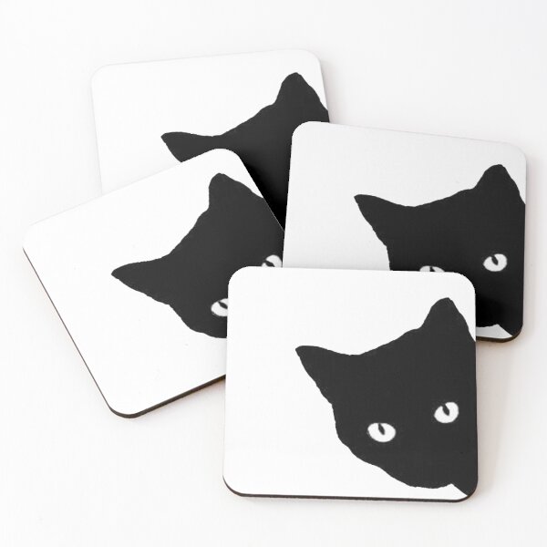 Item preview, Black Cat Peeking  designed and sold by boojun.