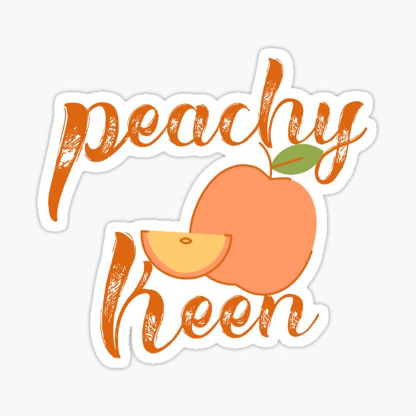 Peachy Keen Sticker By Whovina Redbubble
