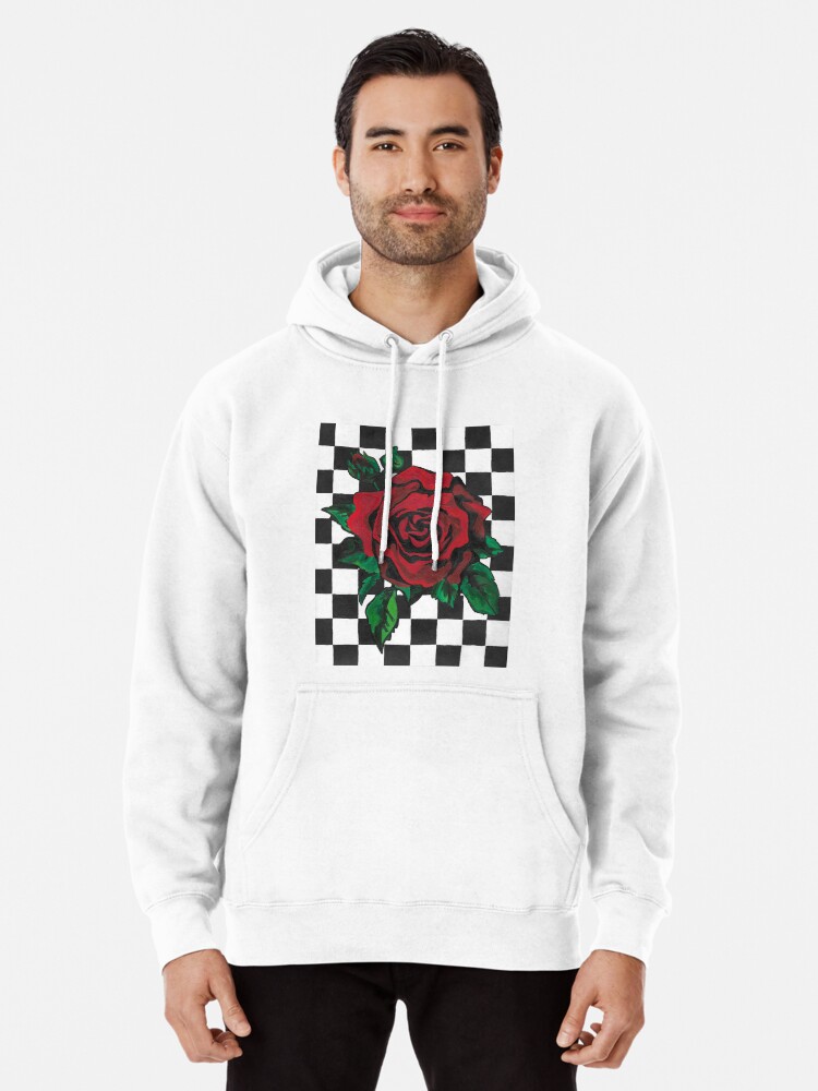 Rose cheap checkered hoodie