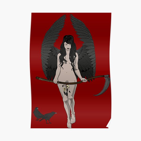 The Goddess Morrigan, Goddes of Crows Poster