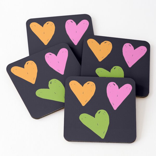 Item preview, Candy Colored Hearts designed and sold by madtoyman.