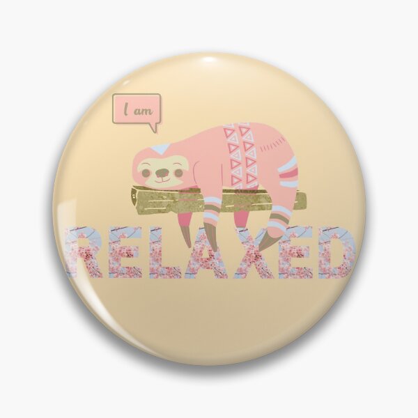 Item preview, Relaxed | Sloth | I am | Affirmations | Affirmed Art designed and sold by AffirmedStudio.
