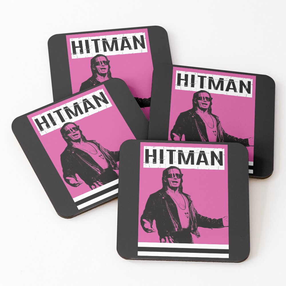 Bret the Hitman Hart Coasters (Set of 4)