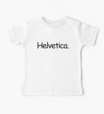 Helvetica (Black) Baby Tee