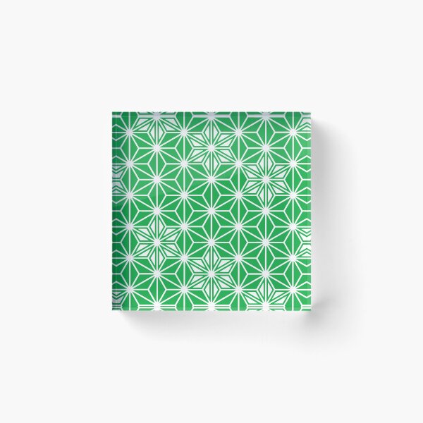 Item preview, Japanese Asanoha Pattern - Jade Green designed and sold by Marymarice.