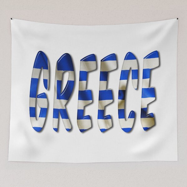 Item preview, Greece Word With Flag Texture designed and sold by MarkUK97.