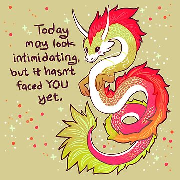 Artwork thumbnail, "Today May Look Intimidating" Encouraging Chinese Dragon by thelatestkate