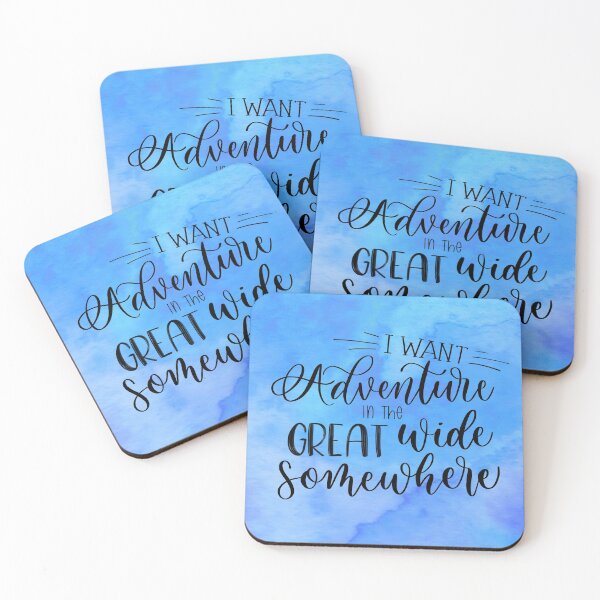 Item preview, Beauty And The Beast quote - I Want Adventure In The Great Wide Somewhere designed and sold by mikaeladoodles.