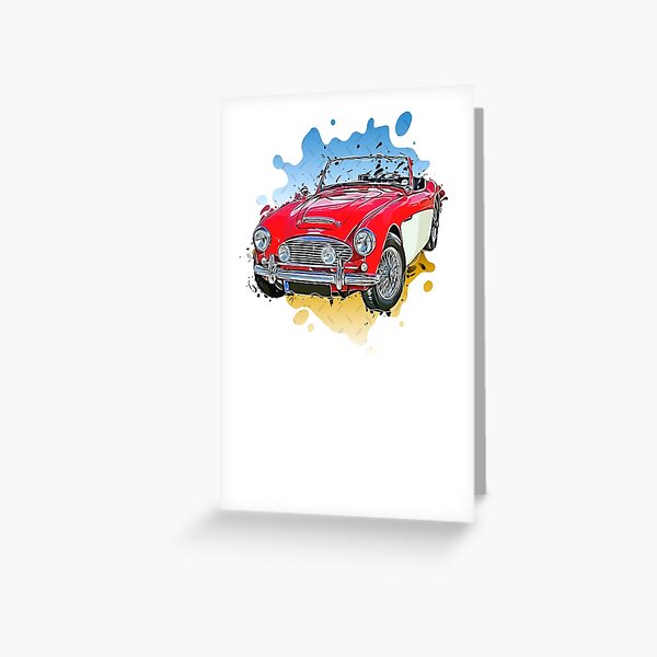 Healey in the Cotswolds Happy Birthday NEW AUSTIN HEALEY Greetings card Healey in the Cotswolds Happy Birthday NEW AUSTIN HEALEY Greetings card