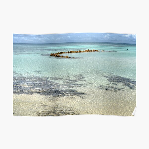 Low Tides At Yamacraw Beach In Nassau The Bahamas Poster For Sale By 242digital Redbubble