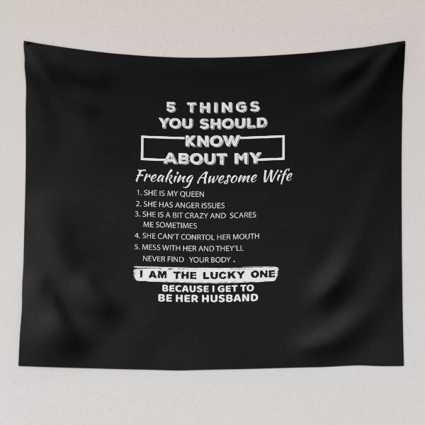 Item preview, 5 Things You Should Know About My Freaking Awesome Wife designed and sold by majidkacm.