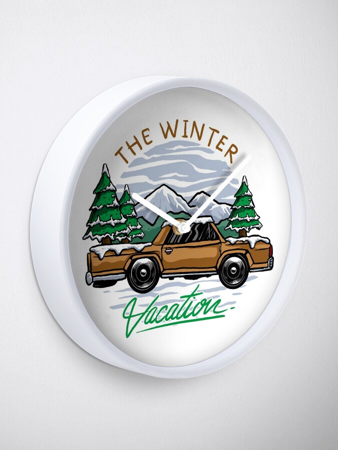 Discover The Winter - Vacation Clock