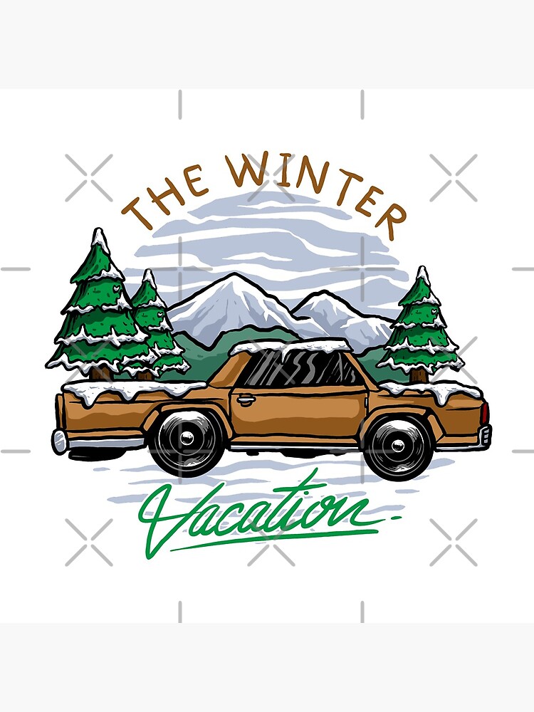 Discover The Winter - Vacation Clock