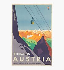 Vintage poster - Austria Photographic Print