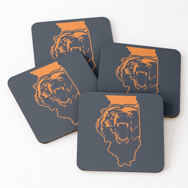 Item preview, Chicago Bears Illinois NFL State Outline designed and sold by Stayfrostybro.