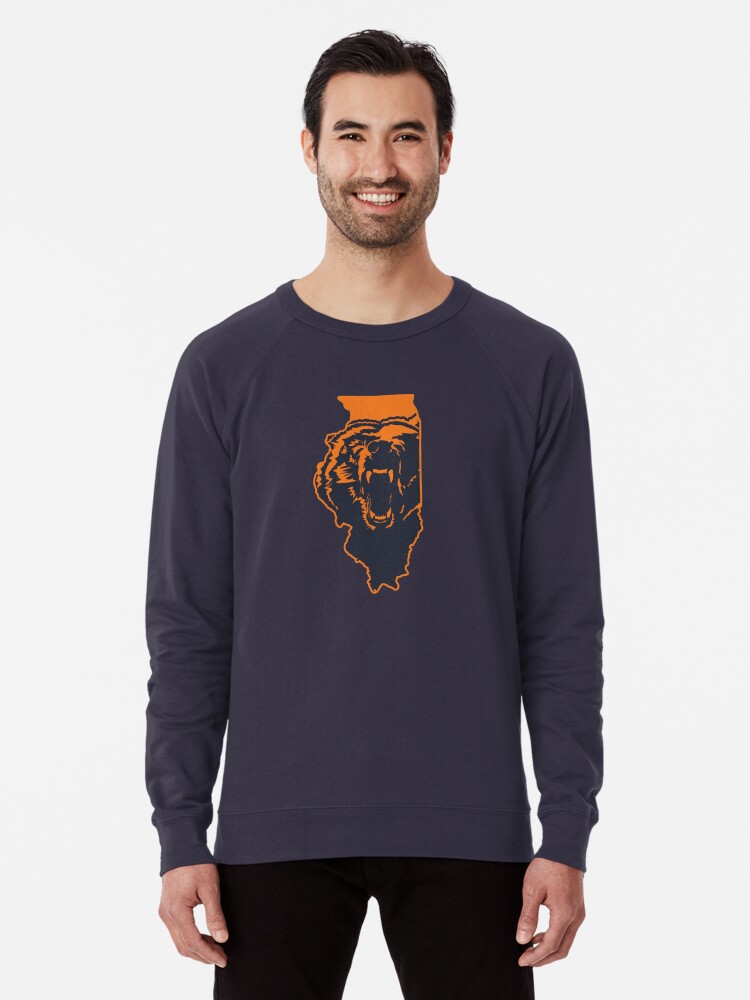 Chicago Bears Illinois NFL State Outline' Lightweight Sweatshirt for Sale  by Stayfrostybro