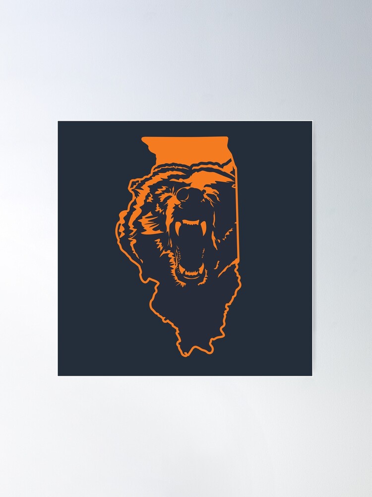 Chicago Bears Illinois NFL State Outline Classic T-Shirt for Sale by  Stayfrostybro