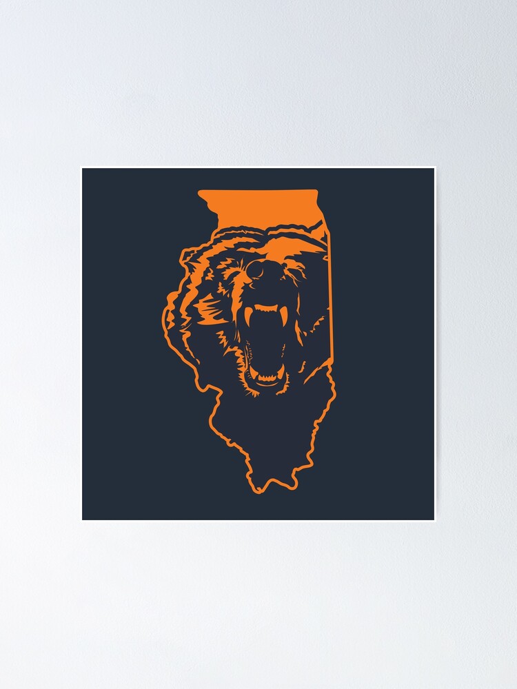 Chicago Bears - Bear Head Logo Steel Super Magnet