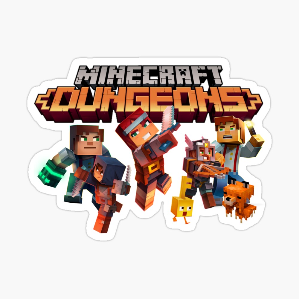 Minecraft Dungeons Sticker By Essamdesigner Redbubble - dungeon master roblox