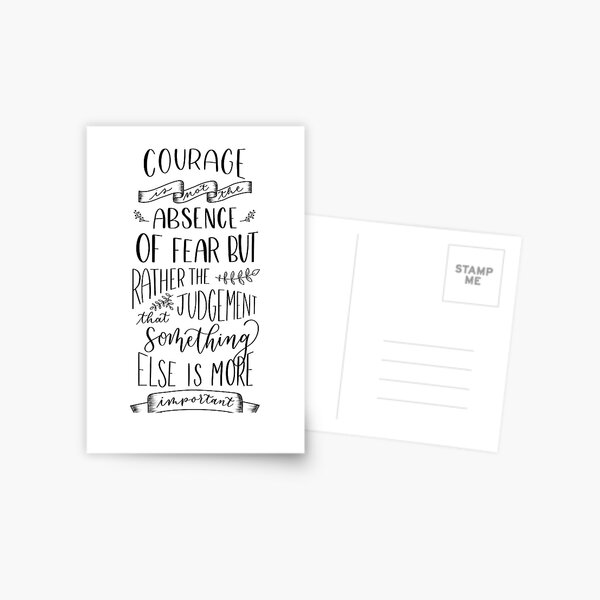 Item preview, Princess Diaries Quote - Courage Is Not The Absence of Fear designed and sold by mikaeladoodles.