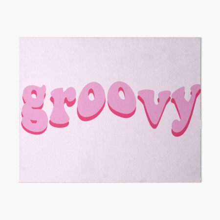 Pink Groovy Art Board Print