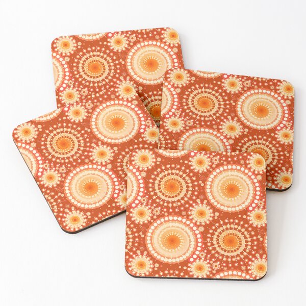 Item preview, Starbursts and Pinwheels, Mandarin Orange designed and sold by Marymarice.