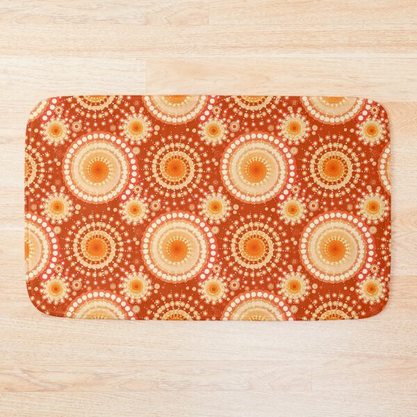 Item preview, Starbursts and Pinwheels, Mandarin Orange designed and sold by Marymarice.