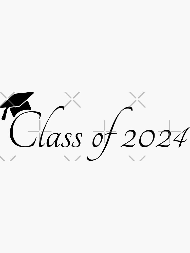 Class of 2024, cool design' Sticker | Spreadshirt