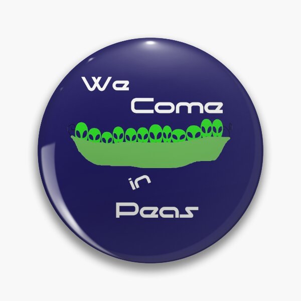 Item preview,  Alien We Come in Peas  designed and sold by MephobiaDesigns.
