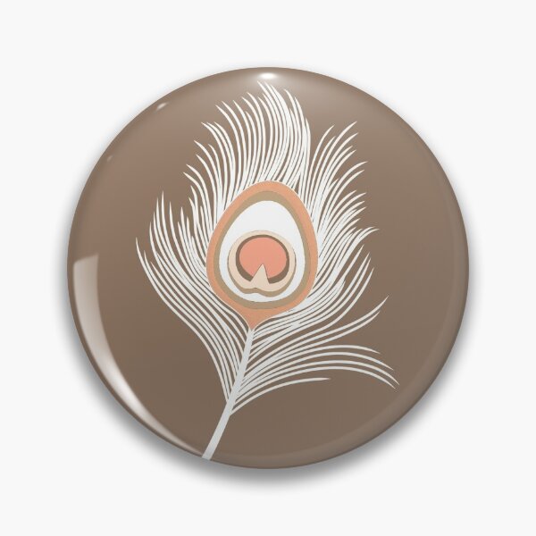 Item preview, White Peacock Feathers on Taupe Tan designed and sold by Marymarice.
