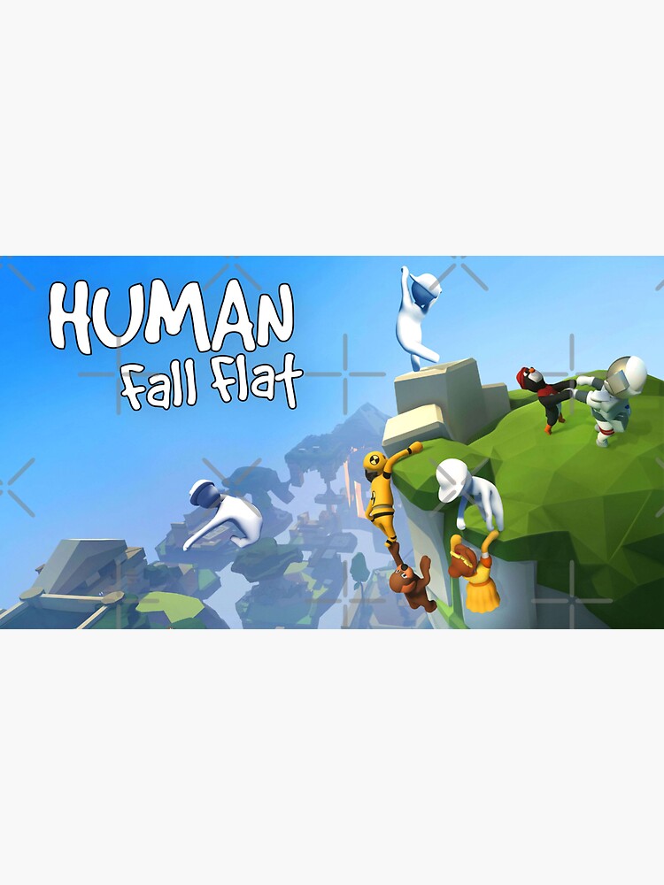 "Human Fall Flat" Sticker by Manupa | Redbubble