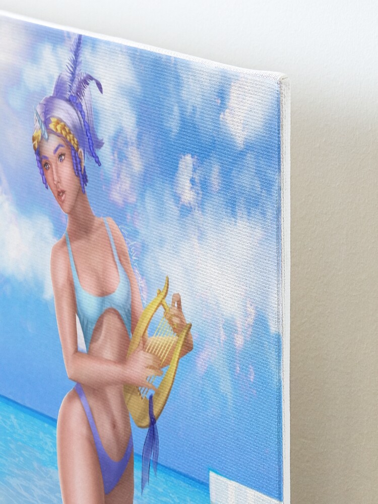 Alternate view of 80s Dance Muse Mounted Print