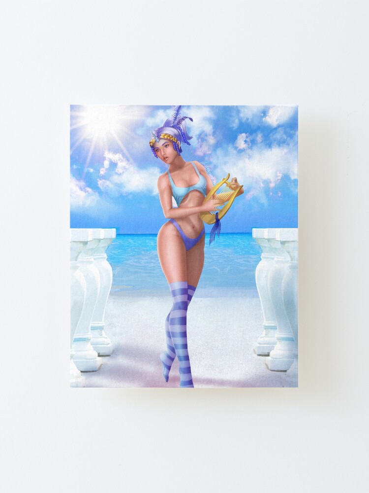 Alternate view of 80s Dance Muse Mounted Print