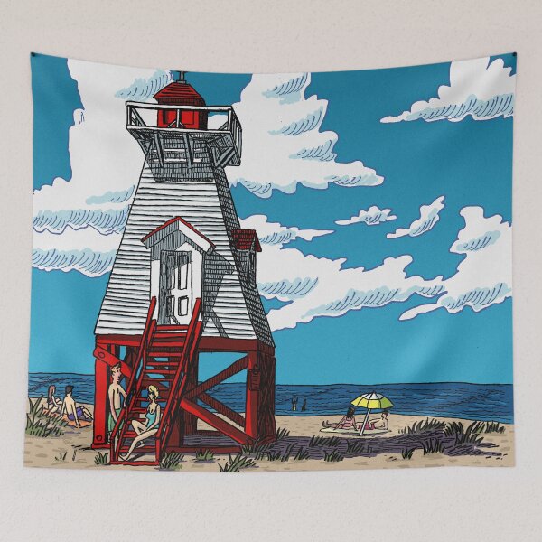 Aperçu de l'œuvre À la plage à Shédiac / Sur la plage de Shediac créée et vendue par Blanco55.