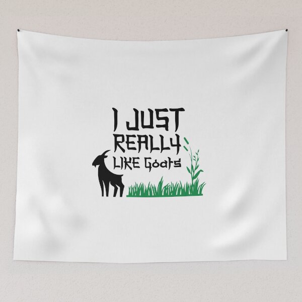 Item preview, I Just Really Like Goats - Funny goat gift designed and sold by Nouni-abdo.