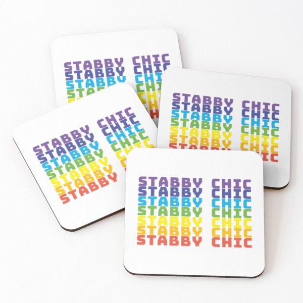 Item preview, Stabby Chic Repeat Design in Rainbow Colors designed and sold by Mindsofcreation.
