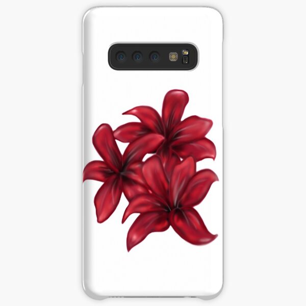 Rote Blüten / rote Blumen Samsung Galaxy Leichte Hülle