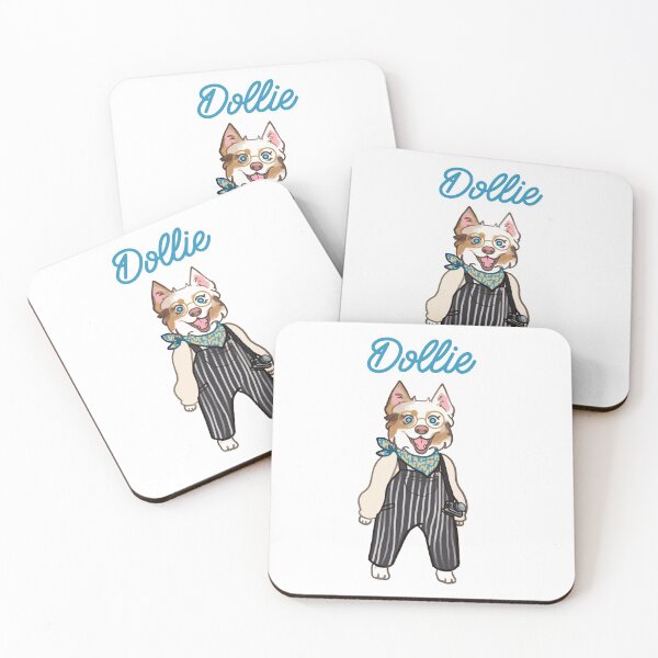 Item preview, Dollie the Australian Shepherd villager  designed and sold by Ivy Fox Illustration.