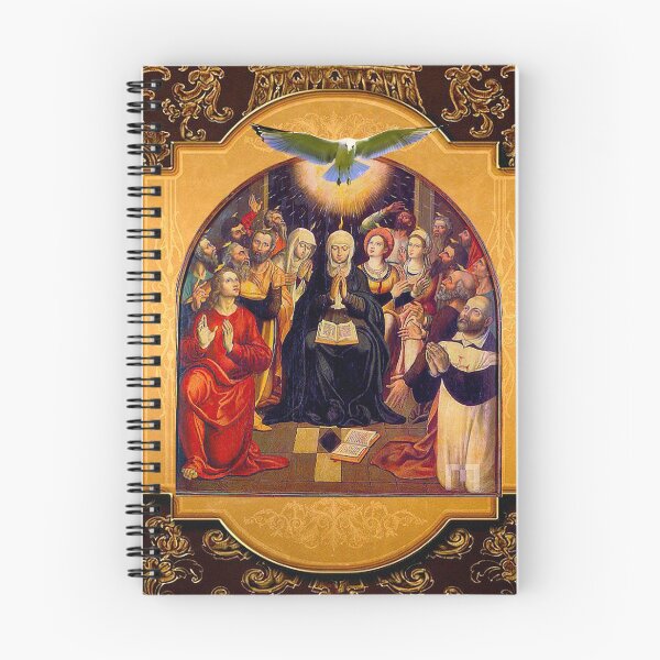 Item preview, Catholic Pentecost Holy Spirit Apostles Saint Virgin Mary designed and sold by hispanicworld.