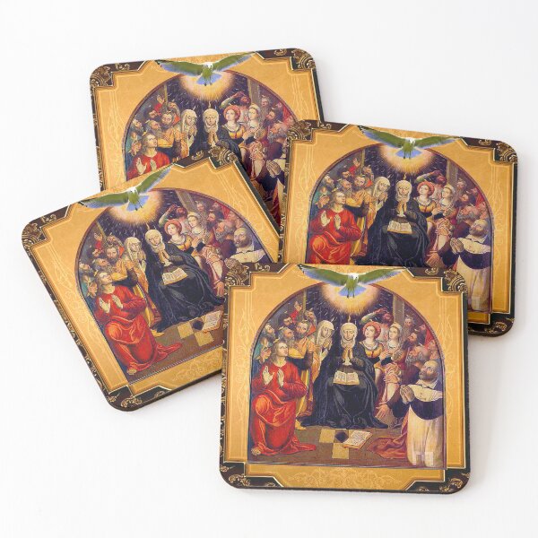 Item preview, Catholic Pentecost Holy Spirit Apostles Saint Virgin Mary designed and sold by hispanicworld.