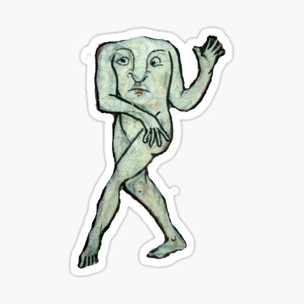 Medieval creature meme Sticker
