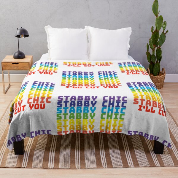Item preview, Stabby Chic Repeat Rainbow I'LL Cut You Design designed and sold by Mindsofcreation.