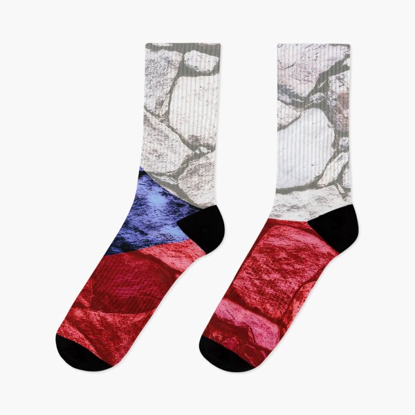Item preview, Flag of the Czech Republic Rock Wall Rustic Rugged Manly Flags designed and sold by Dr-Pen.