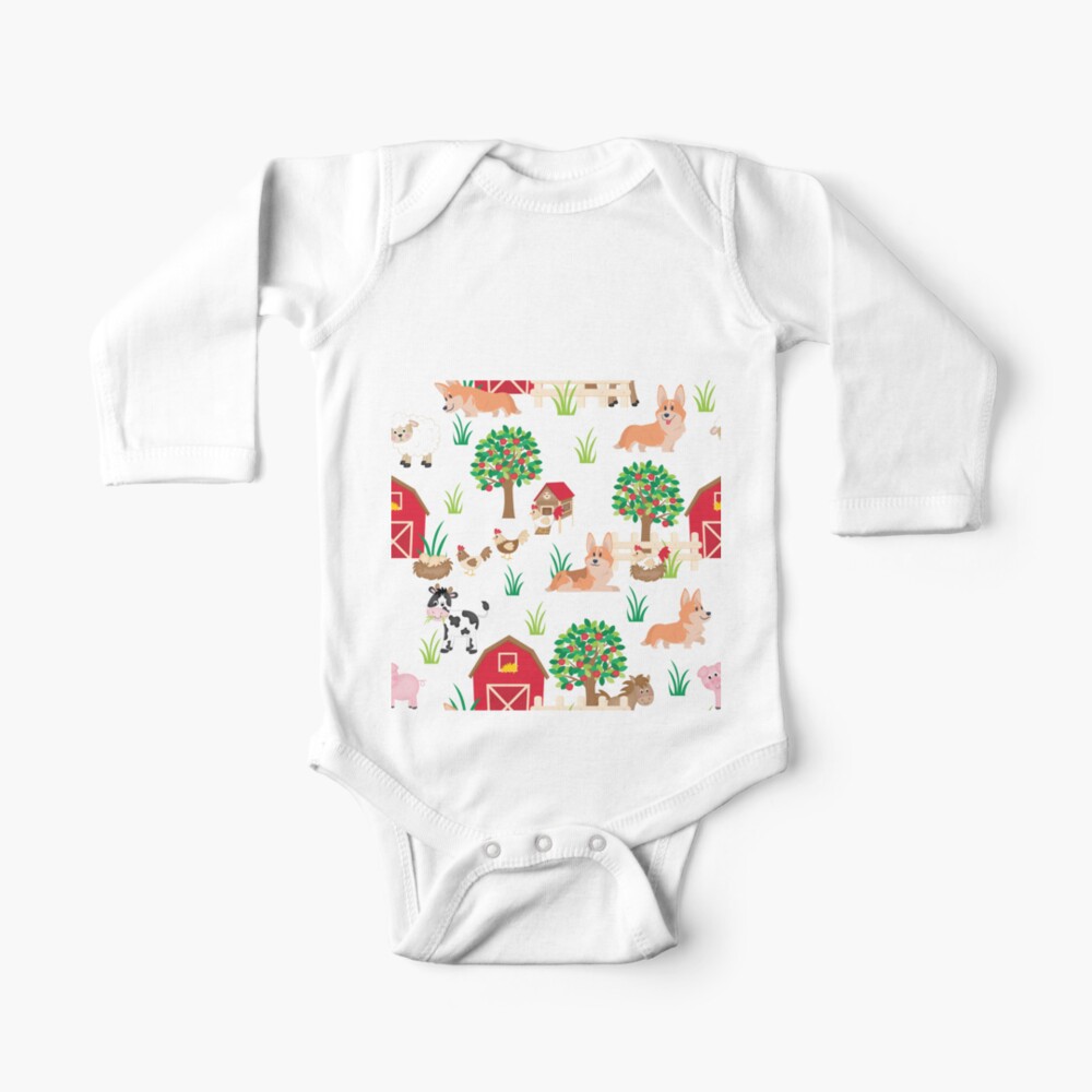 corgis on the village Baby One-Piece