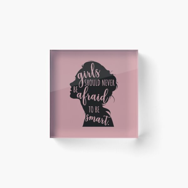 Item preview, Girls should never be afraid to be smart Portrait designed and sold by MalikaBela.