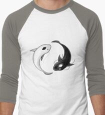Yin and Yang Men's Baseball ¾ T-Shirt