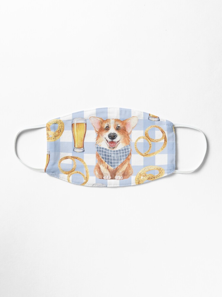 Alternate view of Corgi on Oktoberfest Mask
