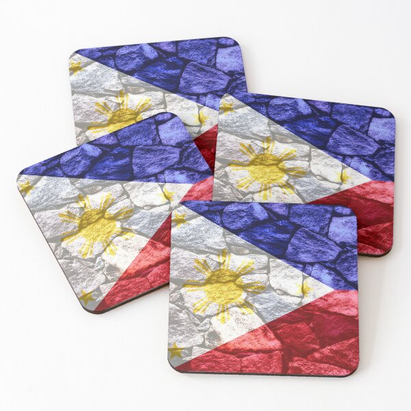 Item preview, Flag of the Philippines Rock Wall Rustic Rugged Manly Flags designed and sold by Dr-Pen.