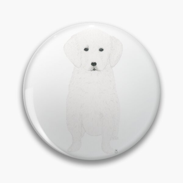Item preview, "Snowball" the English Cream (Golden Retriever) Puppy designed and sold by MaryClick.