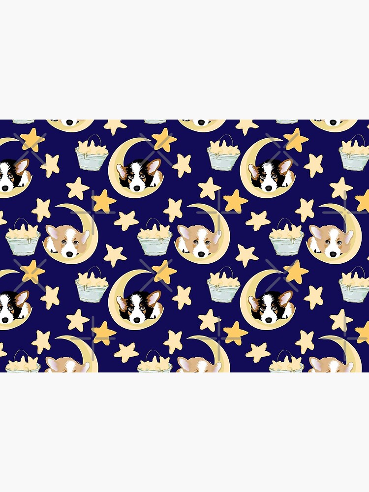 My Corgi World - Majesty Pembroke - Cute welsh cardigan corgis on the moon by Corgiworld